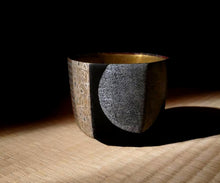 画像をギャラリービューアに読み込む, 伊藤北斗 釉刻色絵金銀彩 面取茶盌 -Moon-