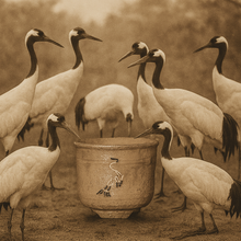 画像をギャラリービューアに読み込む, 通次廣 御本立鶴ぐい呑