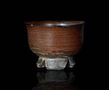 画像をギャラリービューアに読み込む, 三藤るい 粉引割高台茶碗 銘「烏揚羽」