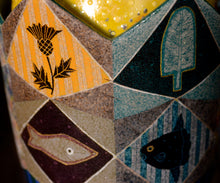 画像をギャラリービューアに読み込む, 伊藤北斗 釉刻色絵金銀彩 香炉