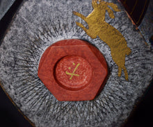 画像をギャラリービューアに読み込む, 伊藤北斗 釉刻色絵金銀彩 面取茶盌 -Moon-