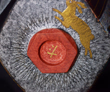 画像をギャラリービューアに読み込む, 伊藤北斗 釉刻色絵金銀彩 面取茶盌 -Moon-