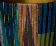 画像をギャラリービューアに読み込む, 伊藤北斗 釉刻色絵金銀彩 面取茶盌 -Moon-