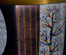 画像をギャラリービューアに読み込む, 伊藤北斗 釉刻色絵金銀彩 面取茶盌 -Moon-