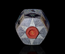 画像をギャラリービューアに読み込む, 伊藤北斗 釉刻色絵金銀彩 面取茶盌