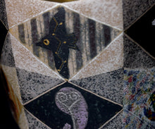 画像をギャラリービューアに読み込む, 伊藤北斗 釉刻色絵金銀彩 面取茶盌