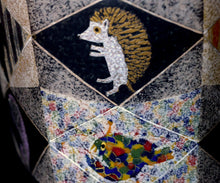 画像をギャラリービューアに読み込む, 伊藤北斗 釉刻色絵金銀彩 面取茶盌