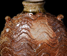 画像をギャラリービューアに読み込む, 小林勇超 窯変流水文扁壺A