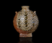 画像をギャラリービューアに読み込む, 小林勇超 窯変流水文扁壺A