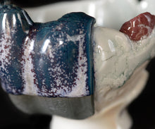 画像をギャラリービューアに読み込む, 加藤真美 フロスト釉 酒盃「丹頂」