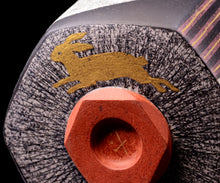 画像をギャラリービューアに読み込む, 伊藤北斗 釉刻色絵金銀彩 面取茶碗 -Moon-