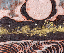 画像をギャラリービューアに読み込む, 若尾利貞 鼡志野陶額 銘「天の川」