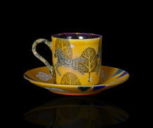 画像をギャラリービューアに読み込む, 伊藤北斗 釉刻色絵金銀彩 珈琲呑