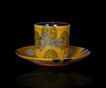 画像をギャラリービューアに読み込む, 伊藤北斗 釉刻色絵金銀彩 珈琲呑