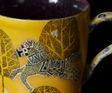 画像をギャラリービューアに読み込む, 伊藤北斗 釉刻色絵金銀彩 珈琲呑