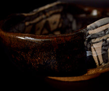 Load image into Gallery viewer, Mitsutosa black Oribe tea bowl