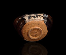 Load image into Gallery viewer, Mitsutosa black Oribe tea bowl