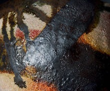 画像をギャラリービューアに読み込む, 吉見螢石 窯変須恵茶盌 銘「錦秋」