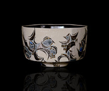 画像をギャラリービューアに読み込む, 多田幸史 幾何紋金白金銀彩茶碗 Progressive