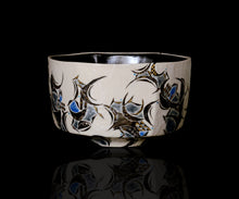 画像をギャラリービューアに読み込む, 多田幸史 幾何紋金白金銀彩茶碗 Progressive