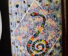 画像をギャラリービューアに読み込む, 伊藤北斗 釉刻色絵金銀彩 面取茶碗 -巳-