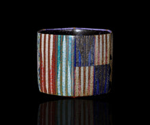 画像をギャラリービューアに読み込む, 伊藤北斗 釉刻色絵金銀彩 面取茶碗 -巳-