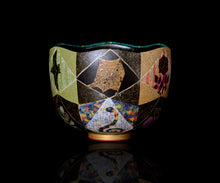 画像をギャラリービューアに読み込む, 伊藤北斗 釉刻色絵金銀彩 茶碗