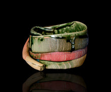 画像をギャラリービューアに読み込む, アーグネスフス 七彩茶盌 うねり