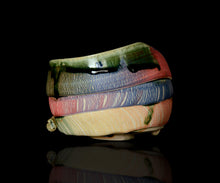 画像をギャラリービューアに読み込む, アーグネスフス 七彩茶盌 うねり