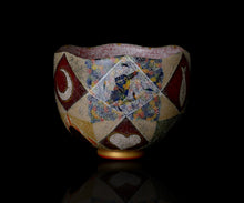 画像をギャラリービューアに読み込む, 伊藤北斗 釉刻色絵金銀彩 茶碗