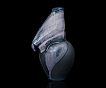 画像をギャラリービューアに読み込む, 加藤真美 ラベンダーフロスト釉 黒磁花入