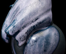 画像をギャラリービューアに読み込む, 加藤真美 ラベンダーフロスト釉 黒磁花入