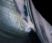 画像をギャラリービューアに読み込む, 加藤真美 ラベンダーフロスト釉 黒磁花入