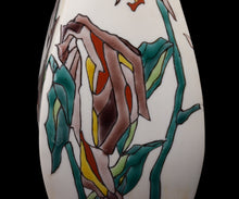 画像をギャラリービューアに読み込む, 村松道 銹朽手 百合文長方瓶