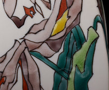 画像をギャラリービューアに読み込む, 村松道 銹朽手 百合文長方瓶