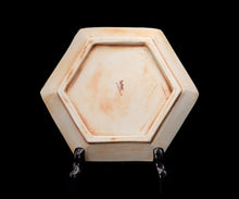 画像をギャラリービューアに読み込む, 村松道 銹朽手 向日葵文六角皿