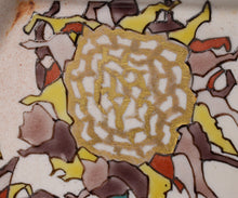 画像をギャラリービューアに読み込む, 村松道 銹朽手 向日葵文六角皿