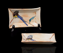 画像をギャラリービューアに読み込む, 村松道 銹朽手 三光鳥文銘々皿 二枚組