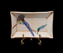 画像をギャラリービューアに読み込む, 村松道 銹朽手 三光鳥文銘々皿 二枚組