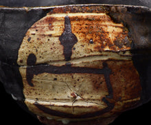 画像をギャラリービューアに読み込む, 吉見螢石 黒織部茶盌 銘「古雅」