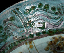 画像をギャラリービューアに読み込む, アリシェルナジロフ 波草文線刻一珍茶碗