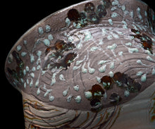 画像をギャラリービューアに読み込む, アリシェルナジロフ 草花文線刻一珍茶碗