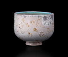 画像をギャラリービューアに読み込む, アリシェルナジロフ 草花文線刻茶碗