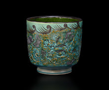 画像をギャラリービューアに読み込む, アリシェルナジロフ 草花文筒茶碗