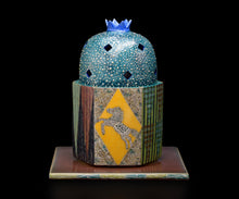 画像をギャラリービューアに読み込む, 伊藤北斗 釉刻色絵金銀彩 面取香炉