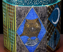 画像をギャラリービューアに読み込む, 伊藤北斗 釉刻色絵金銀彩 面取香炉