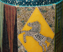 画像をギャラリービューアに読み込む, 伊藤北斗 釉刻色絵金銀彩 面取香炉