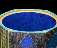 画像をギャラリービューアに読み込む, 伊藤北斗 釉刻色絵金銀彩 面取香炉