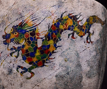 画像をギャラリービューアに読み込む, 伊藤北斗 釉刻色絵金銀彩 茶盌