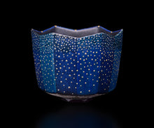 画像をギャラリービューアに読み込む, 伊藤北斗 釉刻色絵金銀彩 面取茶盌